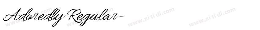 Adoredly Regular字体转换 Adoredly Regular字体转换